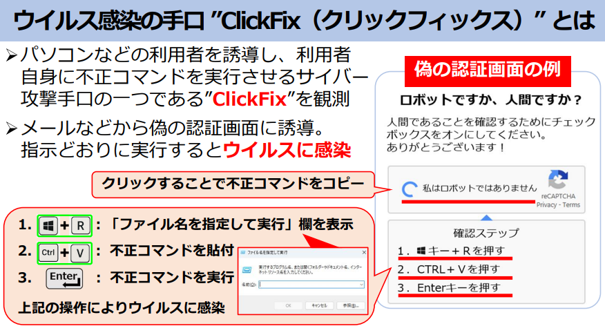 クリックフィックスの手口
